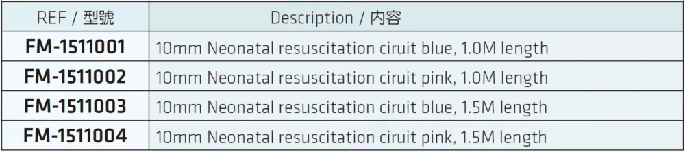 新生兒呼吸管路組