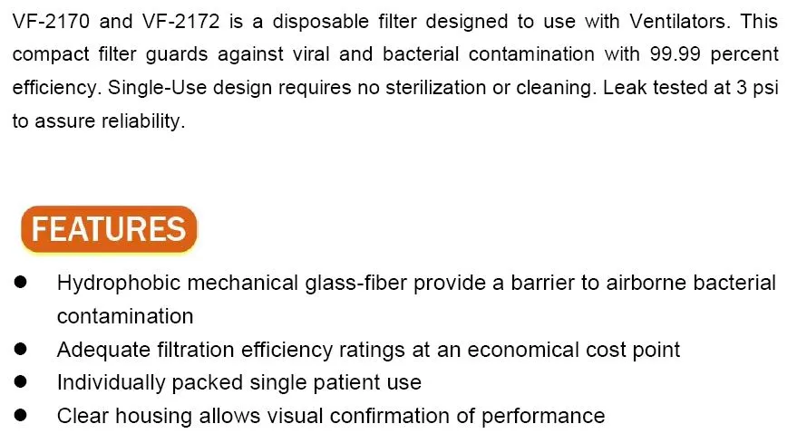 Disposable HEPA Filter